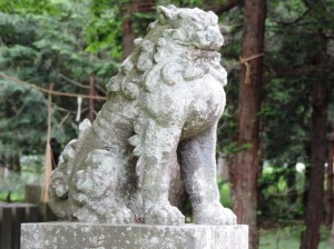 間々部諏訪神社-2 吽形