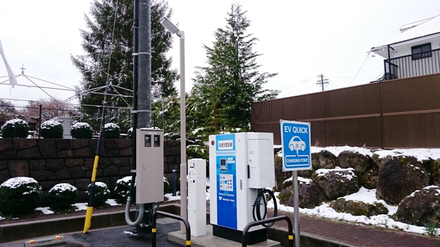 木曽町日義道の駅　電気自動車急速充電器　新設　【公共施設】